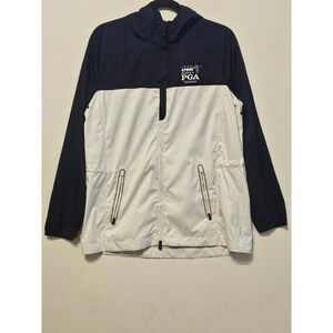 Polo Ralph Lauren Womens KPMG PGA‎ Championship Windbreaker Jacket Navy White M